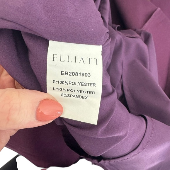 Elliatt - Reception Cascade Ruffle Strapless Cocktail Dress Sz M - Picture 10 of 10